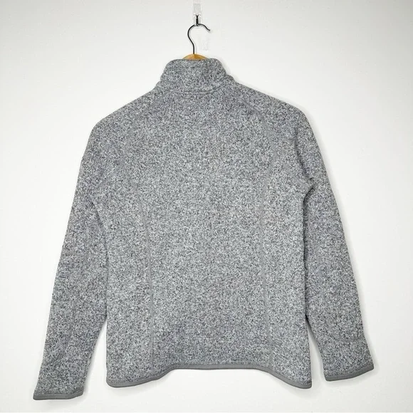 Patagonia Women's Better Sweater 1/4-Zip Fleece Pullover Light Gray Small - Picture 3 of 9